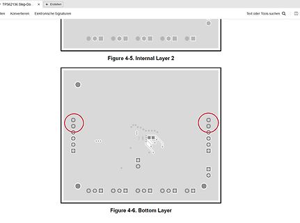 CAD-Ansicht der Bottom Layer einer Leiterplatte