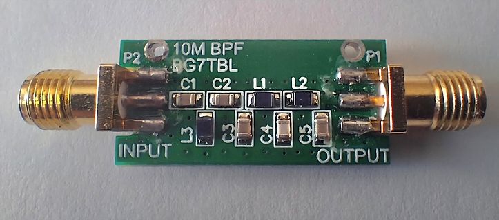 Bandpassfilter Leiterplatte mit SMA-Buchsen