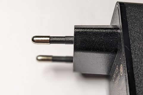 Nahaufnahme eines Netzsteckers