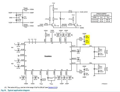Schaltplan TDA8950J Audio-Verstärker