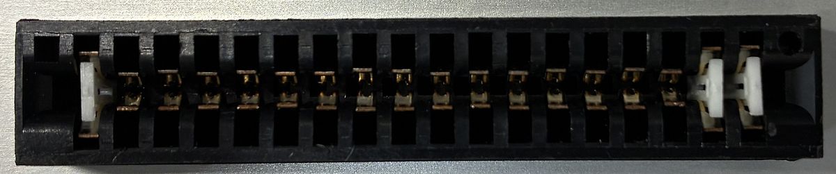 Nahaufnahme eines elektrischen Steckers oder Anschlusses