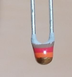 Nahaufnahme einer farbigen LED-Spitze