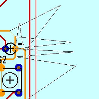 Ausschnitt eines PCB-Layouts