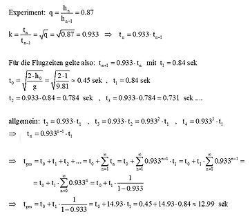 Mathematische Herleitung einer geometrischen Reihe