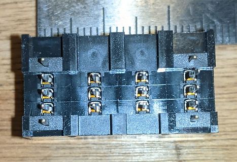 Nahaufnahme eines elektrischen Steckers oder Anschlusses