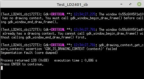 Fehlermeldung eines GDK-Prozesses mit Segmentation Fault