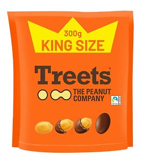 Verpackung von Treets The Peanut Company Erdnussriegeln