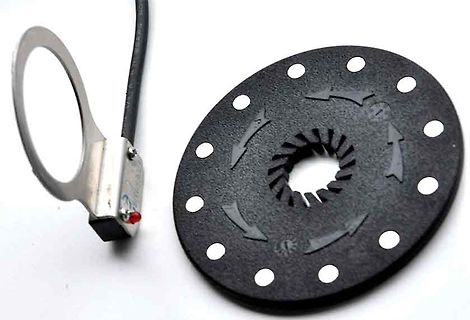 Mechanische Bauteile eines Drehgebers