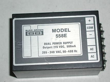 Burr-Brown Dual Power Supply Modell 558E