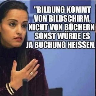 Meme mit Text über Bildung