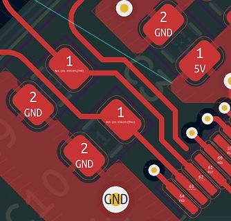 Ausschnitt eines PCB-Layouts