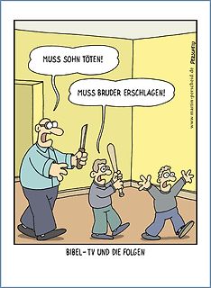 Comic über Kain und Abel