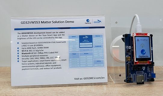 GD32VW553 Matter Solution Demo mit Entwicklungsboard