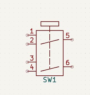 Schaltsymbol eines Schalters SW1