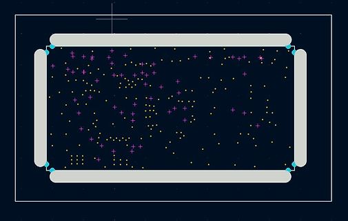 Grafische Darstellung von Datenpunkten in einem Rahmen
