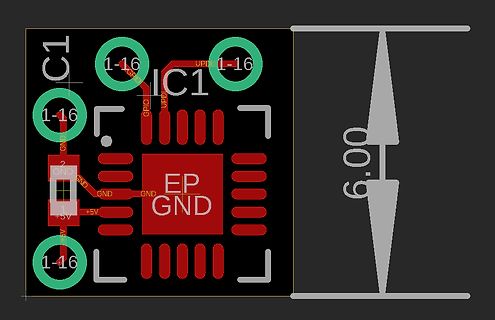 PCB-Layout eines integrierten Schaltkreises