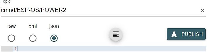 Ausschnitt einer Softwareoberfläche mit Formatwahl und Publish-Button