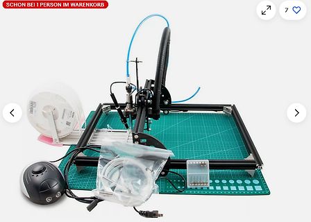 3D-Drucker mit Filament und Zubehör