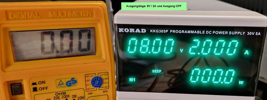 Digitalmultimeter und programmierbares Netzteil