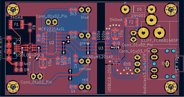 PCB-Layout einer Leiterplatte