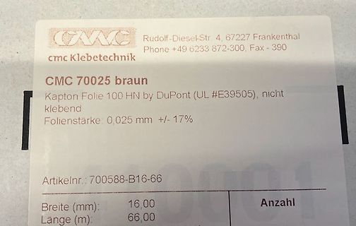 Etikett von CMC Klebetechnik