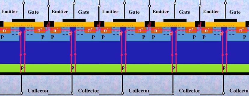 Querschnittschema eines Feldeffekttransistors