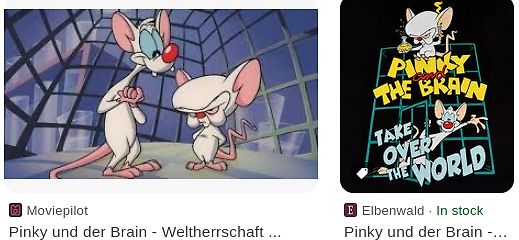 Pinky und der Brain Comic und Logo