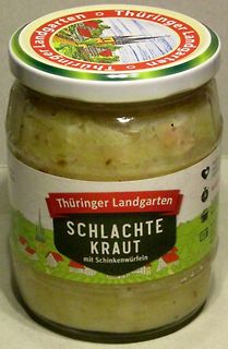Glas mit Schlachtekraut