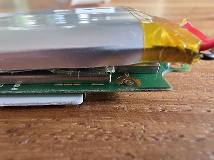 Lithium-Polymer Akku auf Leiterplatte
