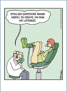 Comic über medizinische Diagnose