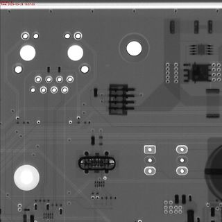 CAD-Ansicht eines Leiterplatten-Layouts