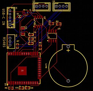PCB-Layout einer Leiterplatte