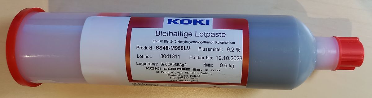 KOKI bleihaltige Lotpaste
