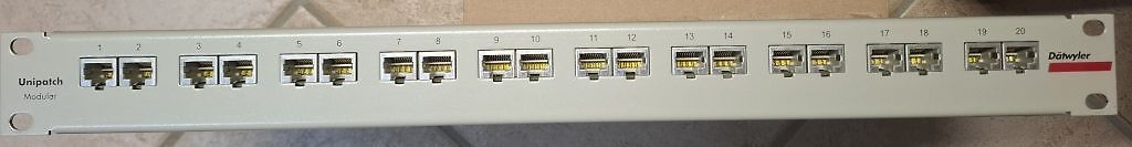 Dätwyler Unipatch Modular Patchpanel