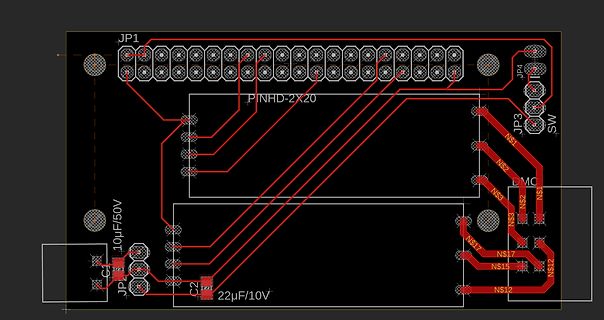 Leiterplatten-Layout einer Platine