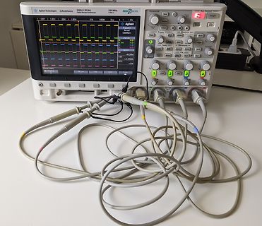Agilent Infivision Oszilloskop mit Tastköpfen
