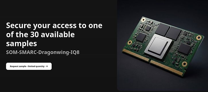 Werbebanner für SOM-SMARC-Dragonwing-IQ8 Modul