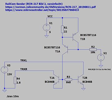 Schaltplan eines Transistor-Schalters