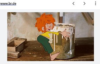 Comic-Figur mit rotem Haar