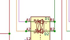 Ausschnitt eines Schaltplans mit Triac