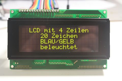 LCD-Display mit 4 Zeilen und 20 Zeichen
