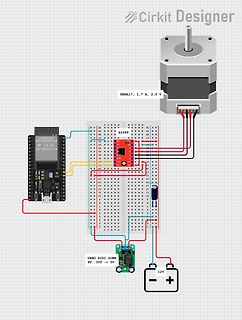 Schaltplan eines Schrittmotor-Aufbaus mit ESP32 und A4988
