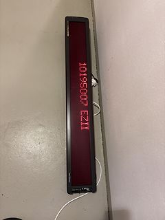 LED-Anzeige mit roter Ziffernmatrix