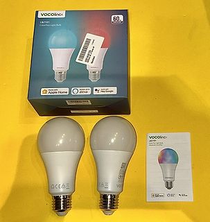 Vocolinc ColorFlux Smart Light Bulbs und Verpackung