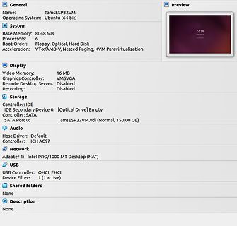 Einstellungen einer VirtualBox-Maschine