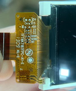 Flexkabel eines TFT-Displays