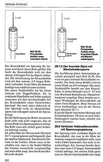 Buchseite über vertikale Antennen und koaxiale Dipole
