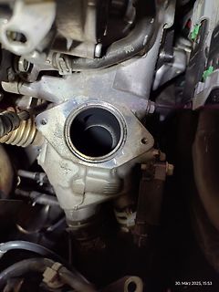 Nahaufnahme eines Motorenbauteils