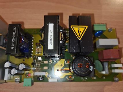 Leiterplatte eines Schaltnetzteils mit Transformatoren