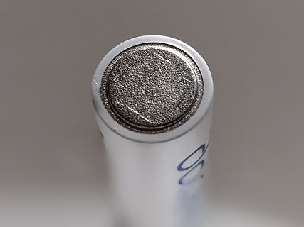 Nahaufnahme eines Batteriekontakts